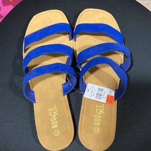 blue sandals